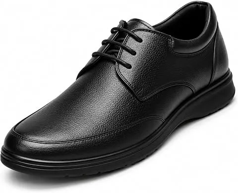 KraasaPewter Formal Shoes for Men | Vegan Leather Lace-Up Office Shoes