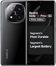 RedmiNote 14 Pro+ 5G Prime Edition (Titan Black, 8GB RAM, 128GB Storage) | Snapdragon 7s Gen 3 Processor | AMOLED Display | Dual Nano-SIM | 6200mAh Battery | Corning Gorilla Glass Victus 2