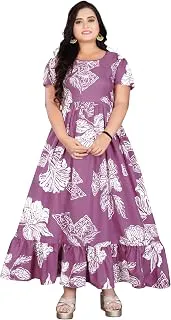 GenericStylish Floral Printed Long Gown for Women | Anarkali Ethnic Maxi Dresses