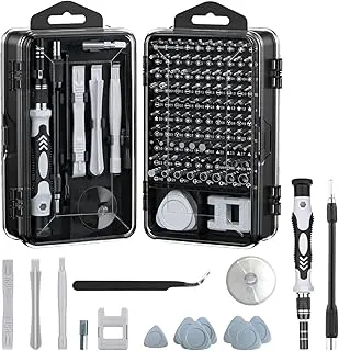 Dyazo115-in-1 Precision Screwdriver Set | Professional Magnetic Wrench Bits Repair Tool Kit with Portable Case for Electronics, Mobile, Laptop, PC, Watch, Game Console & DIY Household Repairs (Black)