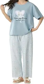 LOUIS LUXEWomens Korean Night Dress || Full Pyjama Set || Korean Nightsuit || Women Nightwear ||Round Neck Full Sleeve Nightsuit || Loungewear || Everyday Nightdress (ND-09)
