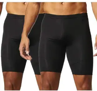 NINQ Solid, Printed Men Black Tights