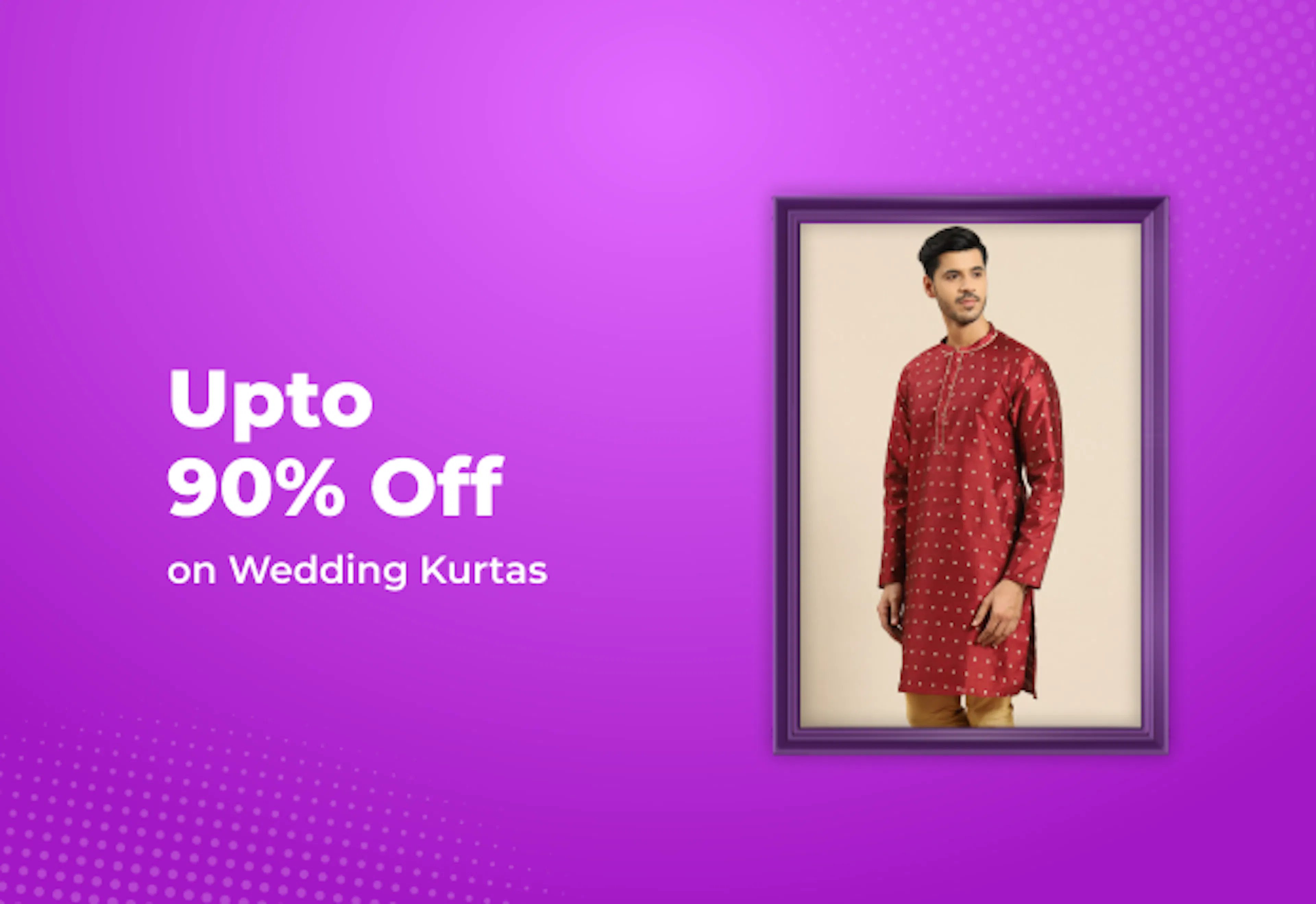 Upto 90% Off On Wedding Kurtas