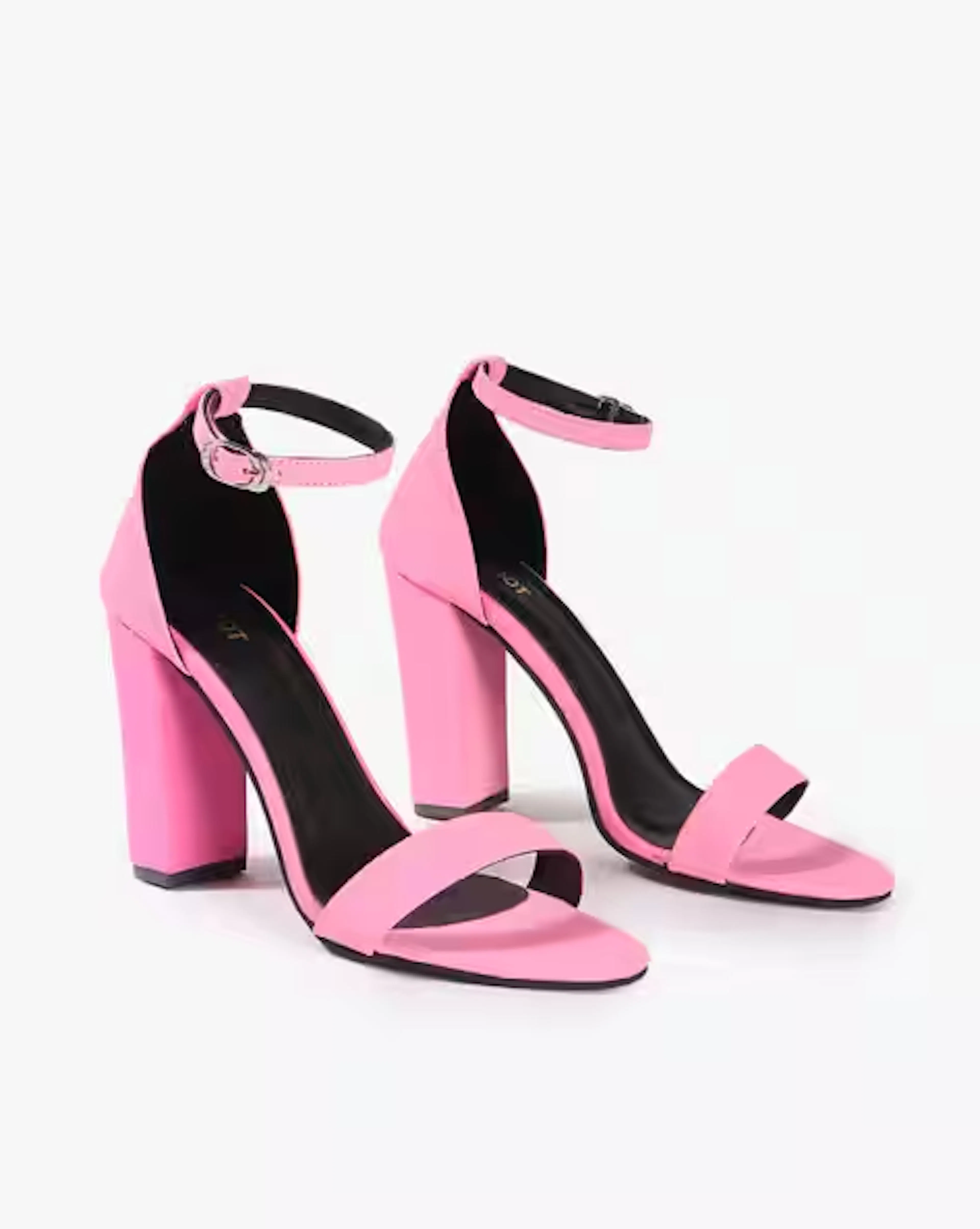 Chunky Heels with Ankle Loop