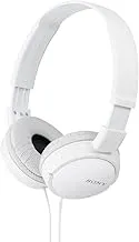 SonyMDR-ZX110A On Ear Stereo Wired Headphones (White), Without Mic