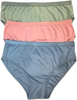 GenericFlomex® Women’s Hipsters Panties Super Soft Hipster Ladies Plain Bright Panty/Innerwear Soft Panties Underwear Combo Pack 3