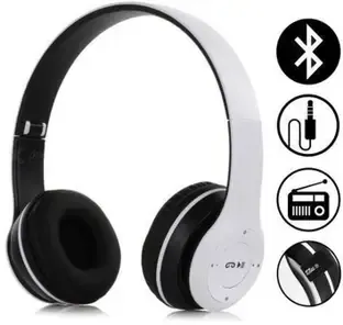 Techpunch COMFORTABLE EAR PADS WIRELESS HEADPHONE WITH AUX SUPPORT COMPATIBLE DEVICE. Bluetooth & Wired