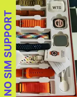 WTG H20 Ultra Amoled Display, Bluetooth, Music, Voice Calling, Fitness, Health, Ip67 Smartwatch