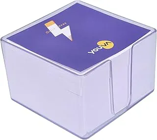 YOUVA Navneet Acrylic Office Memo Cube Pad for Important Note | 8.5 Cm X 8.5 Cm |700 Sheets