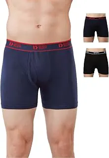 Dixcy ScottCross Trunk | Long Leg Trunks for Men | 100% Combed Cotton | Soft, Sweat-Absorbent Waistband | C-Open Front Men's Underwear | Self-Hem Leg Grip Innerwear for Man | Pack of 5