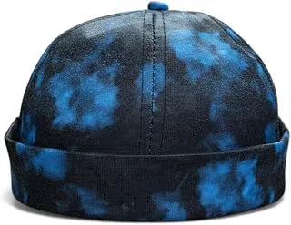 Tai & ZaiTie-Dye Docker Cap, Brimless Rolled Cuff Hat