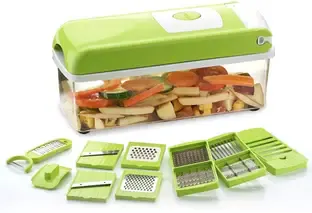 ZKU 12 in 1 Multipurpose Chopper, Unbreakable, Chopper for Kitchen Vegetable & Fruit Chopper