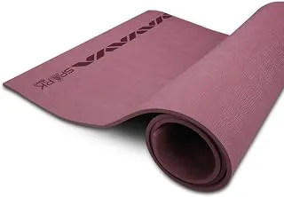 Nivia Spark EVA Yoga Mat for Men & Women, 10 mm with Carry strap, Anti Skid, Exercise Mat for Home Workout, Foldable yoga mat, For Gym Exercise/Fitness (Wine)