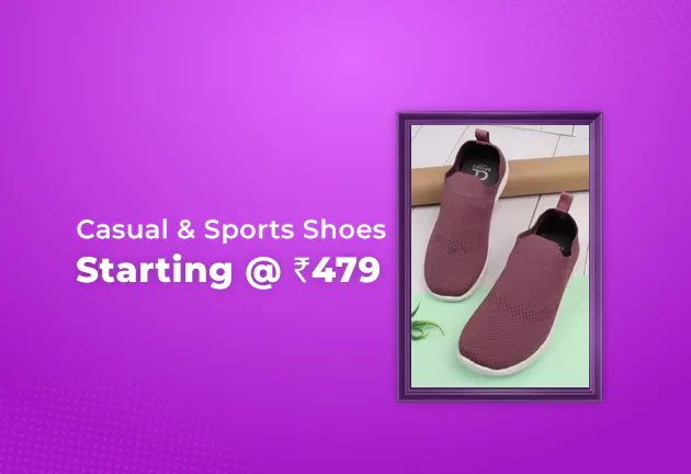 Casual & Sports Shoes Starting @ Rs 479