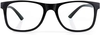Intellilens| Zero Power Blue Cut Computer Glasses | Anti Glare, Lightweight & Blocks Harmful Rays | UV Protection Specs | For Men & Women | Black | Navigator| Medium