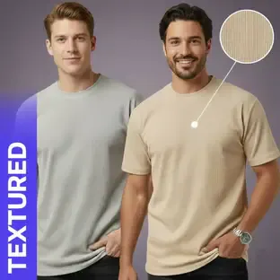 Fashion Globe Solid Men Beige T-Shirt