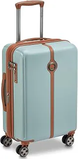 DELSEY PARISBianca 55 cms Small Cabin ABS/Polycarbonate Hard Sided 8 Wheels and Expandable Spinner Suitcase/Trolley Bag for Travel with TSA Lock- Sage Green