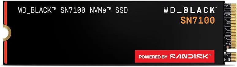 Western Digital WD Black SN7100 NVMe 500GB, Upto 6800MB/s R, 5800MB/s W, 5Y Warranty, PCIe Gen 4 NVMe M.2 (2280), Gaming Storage, Internal Solid State Drive (SSD) (WDS500G4X0E-00CJA0)