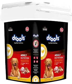 Drools Adult Dry Dog Food 5kg | Chicken & Egg Flavour | Omega 3 & 6 for Growth | Better Digestibility | Supports Joint Health | Helps Control Tartar Buildup