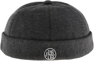Mens Vintage Docker Hat Wool Felt Leon Beanie Cap Adjustable Deep Gray|Clothing, Shoes & Accessories | Mens Accessories | Hats