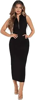 KOTTYWomen's Bodycon Solid Midi Dress