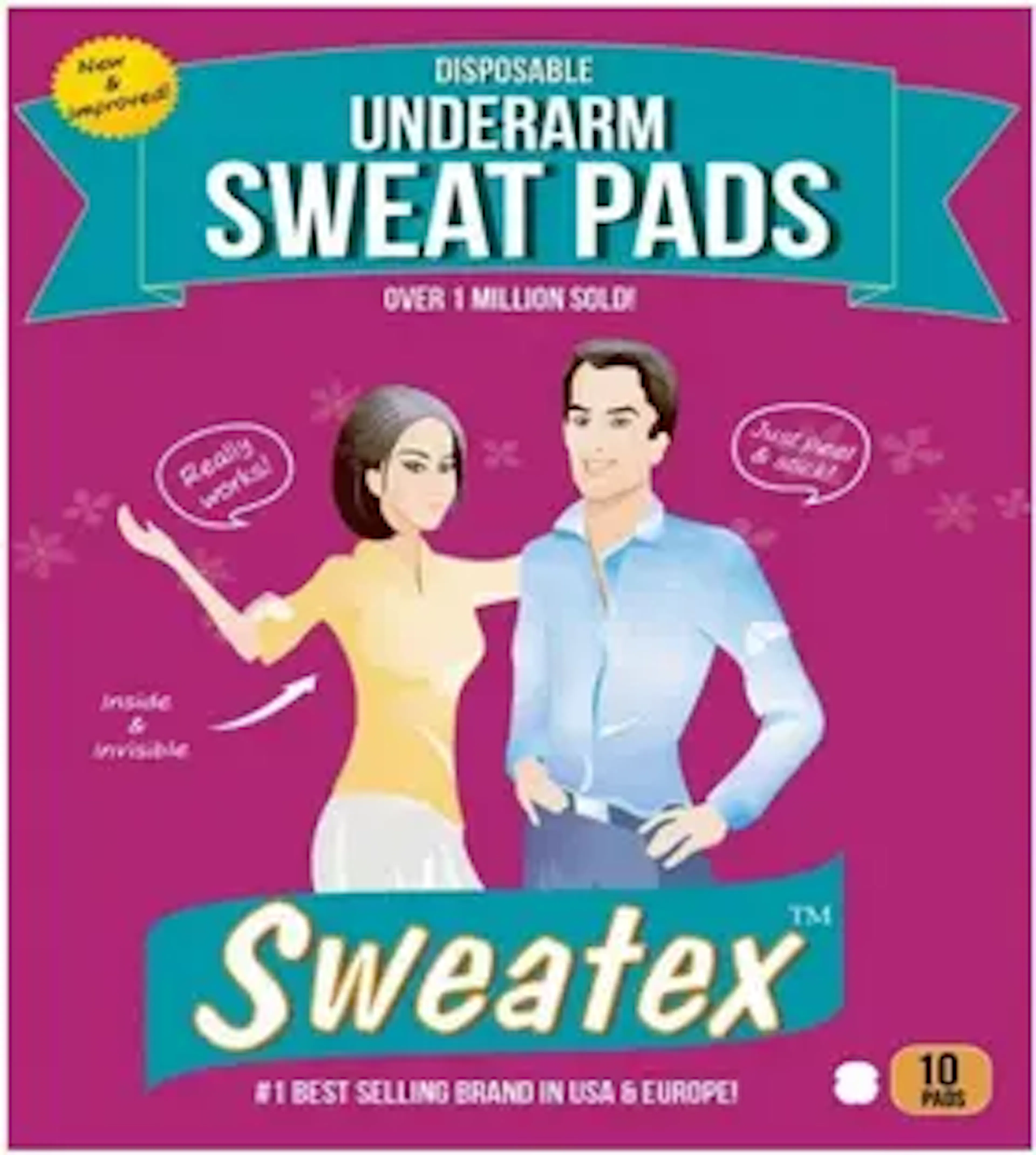 Sweatex (Combo Pack of 9) Sweat Pads