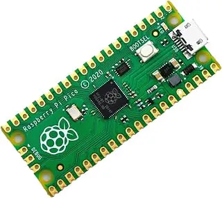 Hexonix Raspberry Pi Pico RP2040 Microcontroller Board – Dual-Core ARM Cortex M0+, 264KB RAM, 2MB Flash, USB, GPIO, Compatible with MicroPython & C/C++, Ideal for IoT, DIY Projects & Embedded Systems