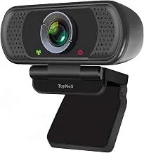 Full HD 1080P Webcam with Microphone, Pro Streaming Computer Camera, Widescreen USB Web Camera for Desktop PC Laptop.(Black)