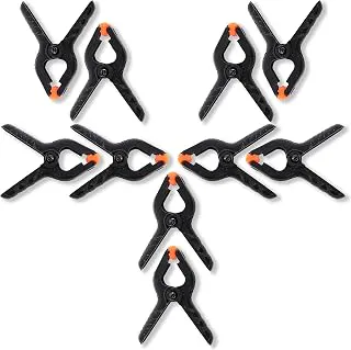 HIFFIN Photography Backdrop Support Spring Clamp Kit with 4.3" Heavy Duty Clip – Best for Studio & Woodworking