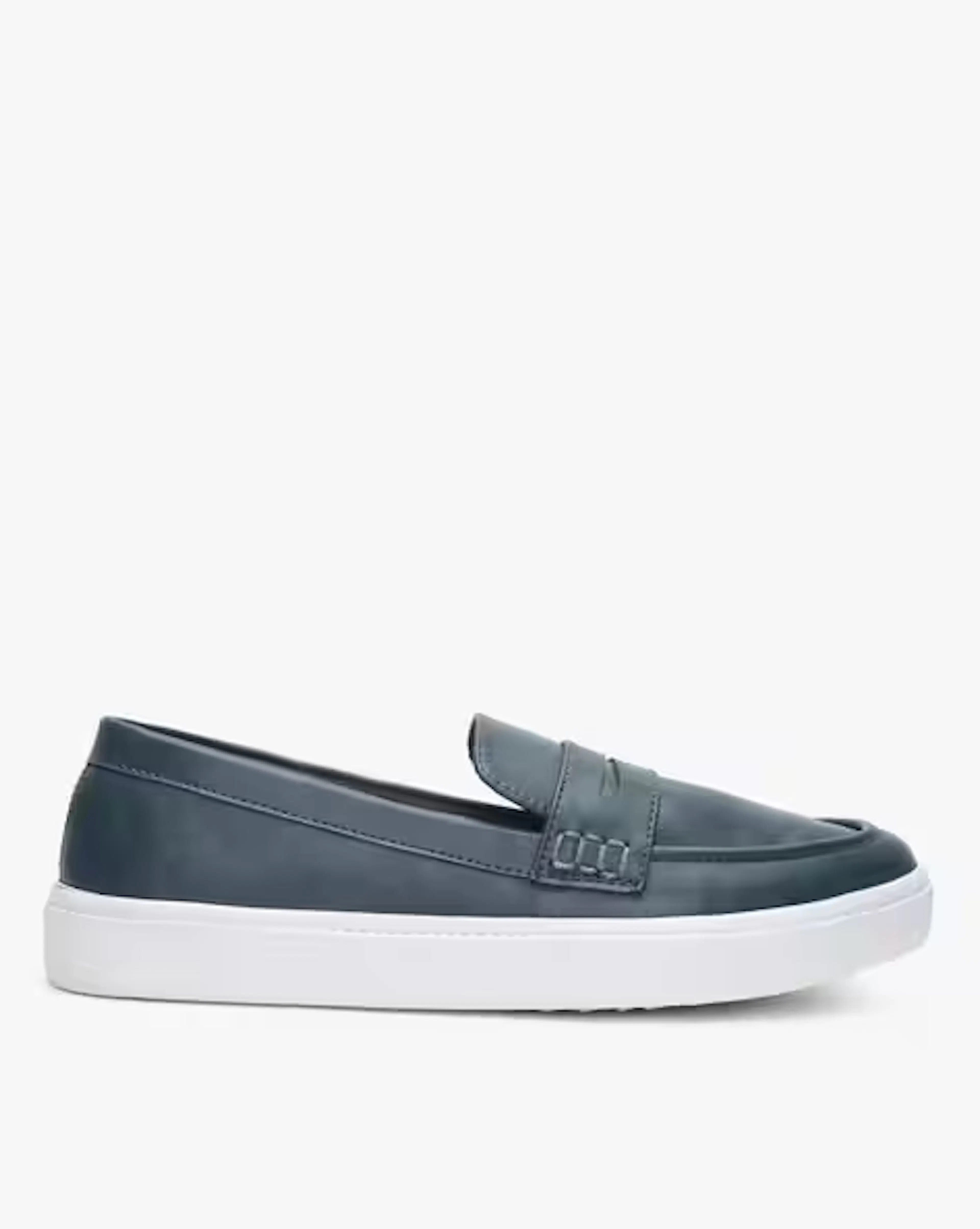 Penny Loafers with Contrast Sole