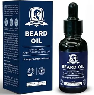 The Beard StoryBeard Growth Oil for Fast Growth & Deep Moisturization Stronger, Fuller & Thicker Beard Growth Solves Uneven & Fills Patchy Beard With Vitamin E & Argan Oil for Men and Soft Beard Finish | 30ml