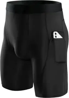 TroopLine Solid Men Black Tights