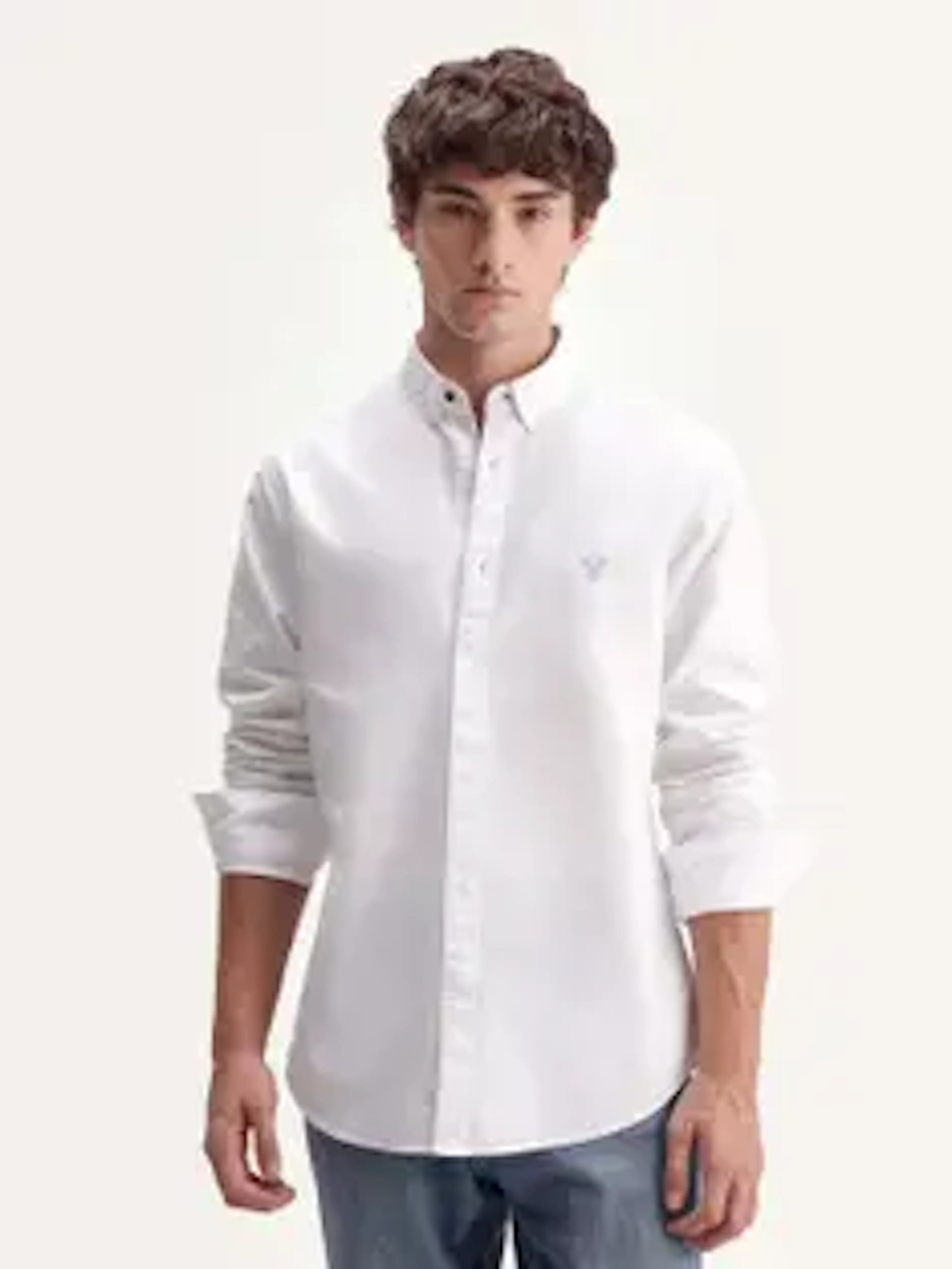 RARE RABBIT Men Solid Casual White Shirt