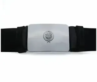 army apparel Men & Women Black Genuine Leather Belt