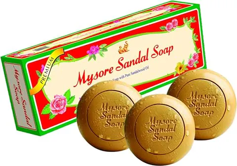 Mysore Sandal Original Bathing Soap 450g (150g x Pack of 3) | Sandalwood | Natural Moisturising Bath Soap Moisturizing,Nourishing