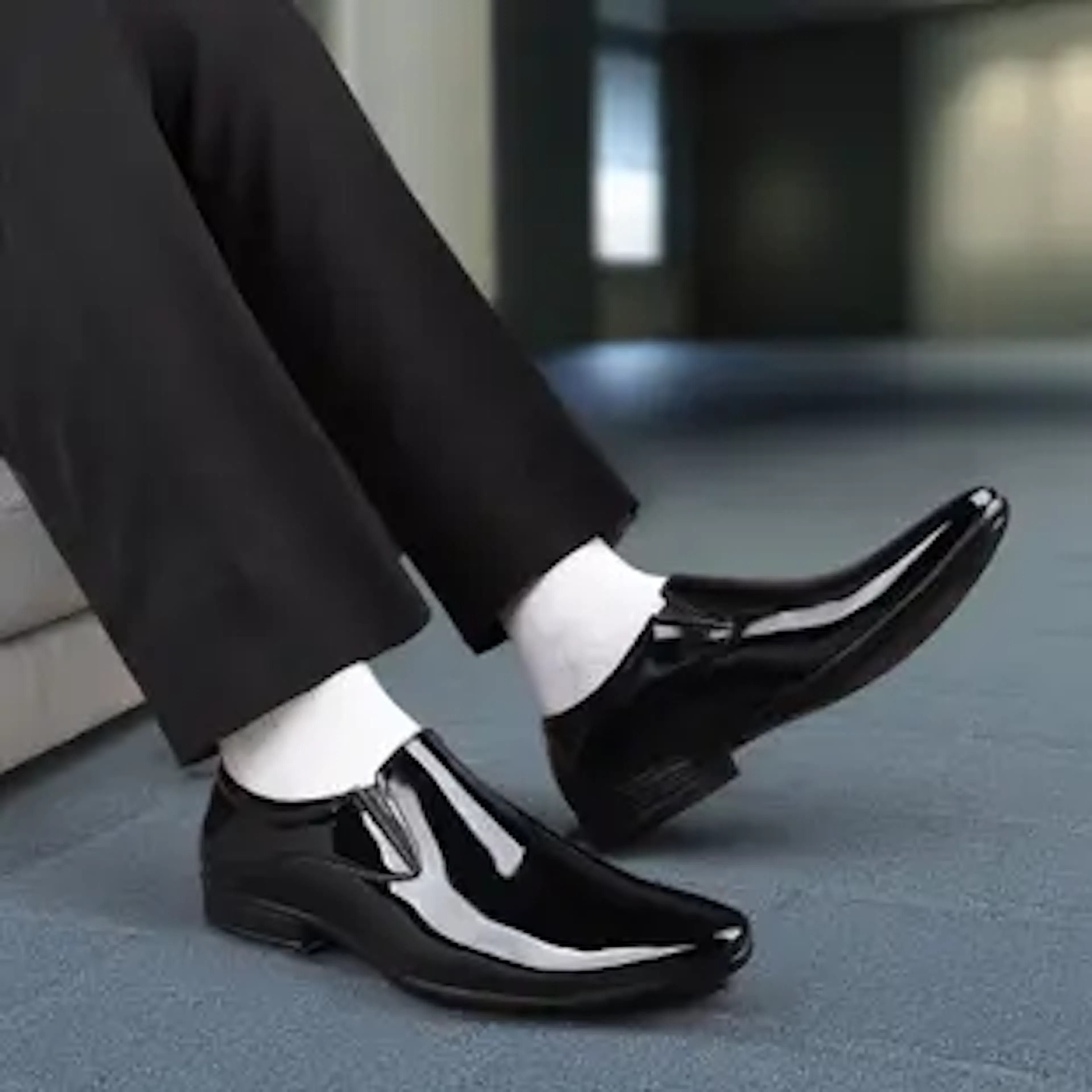 T-ROCK Stylish Official Formal Wedding Party wear Shoes for Men and Boys Slip On For Men