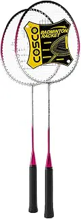 Cosco Aluminium CB85 Strung Badminton Racquet Pink & Silver (Pack of: 2, 190 G)