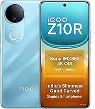 iQOOZ10R 5G (Aquamarine, 8GB RAM, 128GB Storage) | 32MP 4K Selfie Camera | Quad-Curved AMOLED Display | Dimensity 7400 Processor with 750K+ AnTuTu