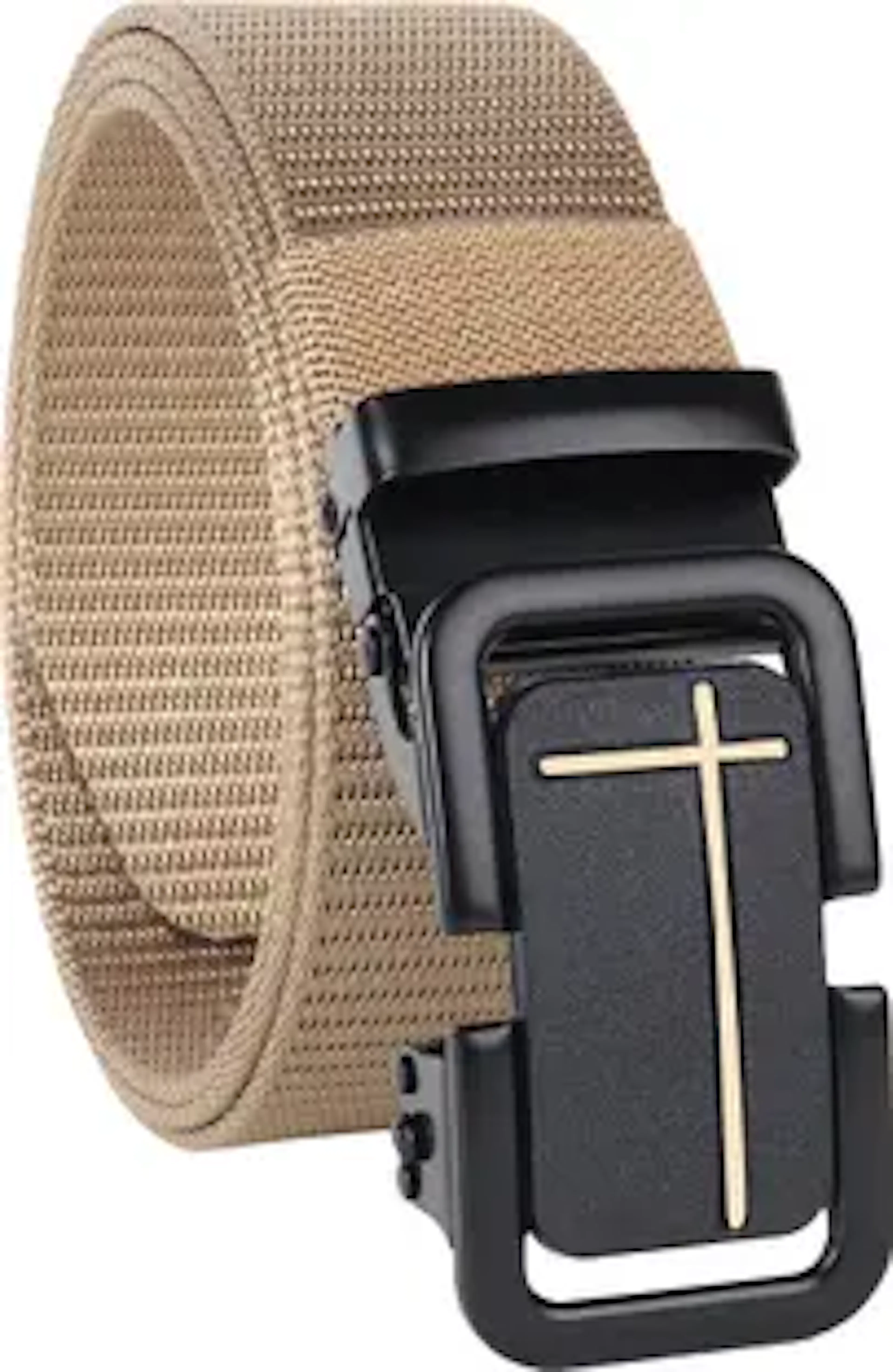 ROVERSOLE Men Casual, Evening, Formal, Party Beige Nylon Belt