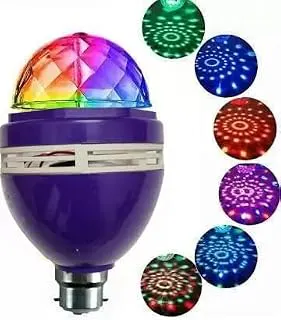 Colorful Magic DJ Laser Light Lighting Disco Party Bulb for Party Home Diwali Decoration, 3 Watts, E26, Led LED