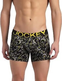 JockeyFP23 Men's Super Combed Cotton Elastane Stretch Printed Trunk with Ultrasoft Waistband