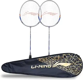 Li-Ning XP-80-IV Aluminum Strung Badminton Racquet (Grey/Green , S2 , 90-95 grams , 18-20 lbs)