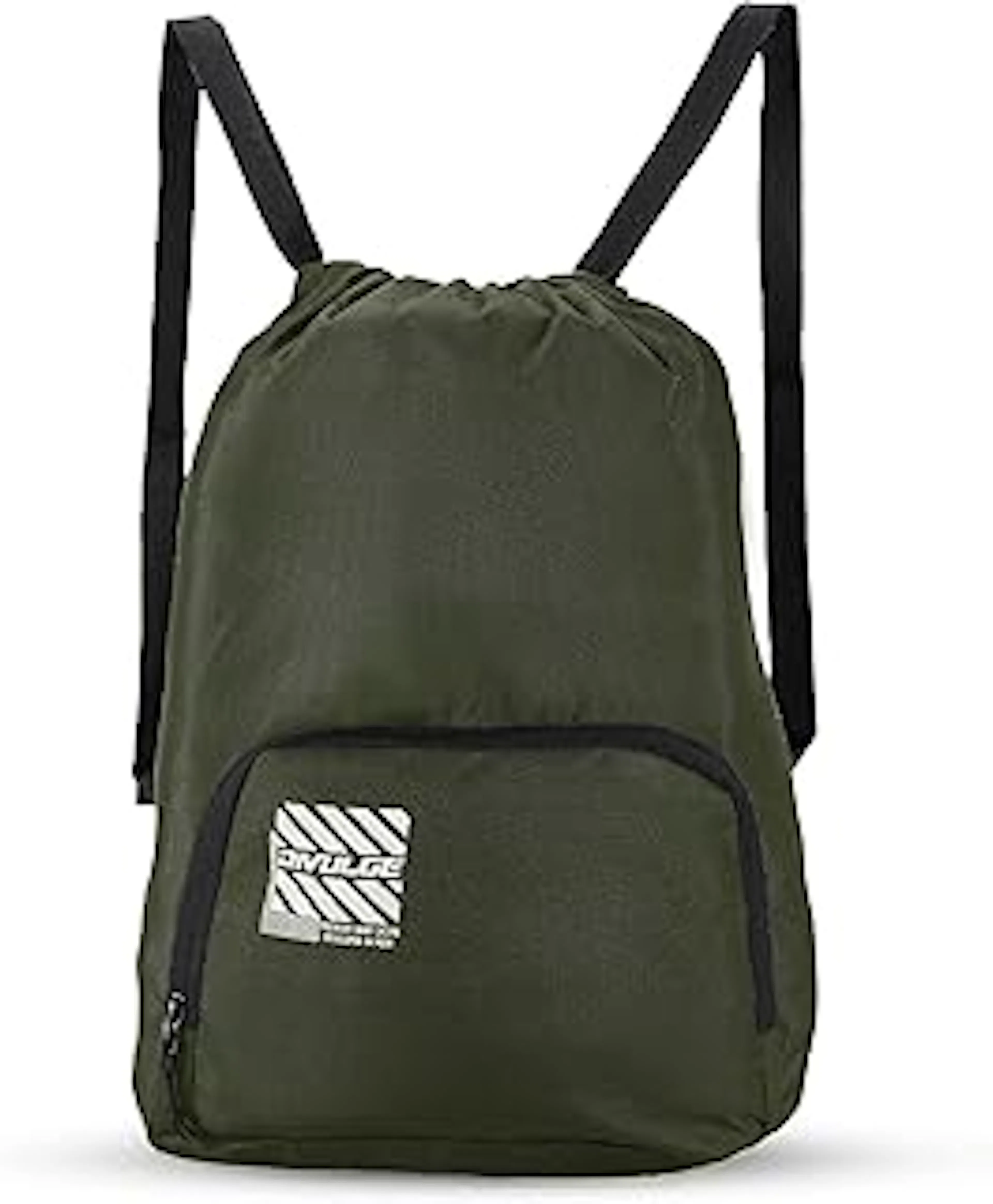 DIVULGE Drawstring Polyester Multi Utility Drawstring Backpack (Beige, 16 L), 24 x 22 x 2 Cm