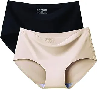 PLUMBURYWomen's Seamless Hipster Ice Silk Panty (Sizes M to XXL)