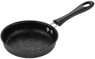 Non-Stick Frying Pan,12cm Non Stick Cookware Omelette Portable Kitchen Supplies Home Mini Breakfast Cute Long Handle Frying Pan Anti-Scratch Coating pan Nonstick