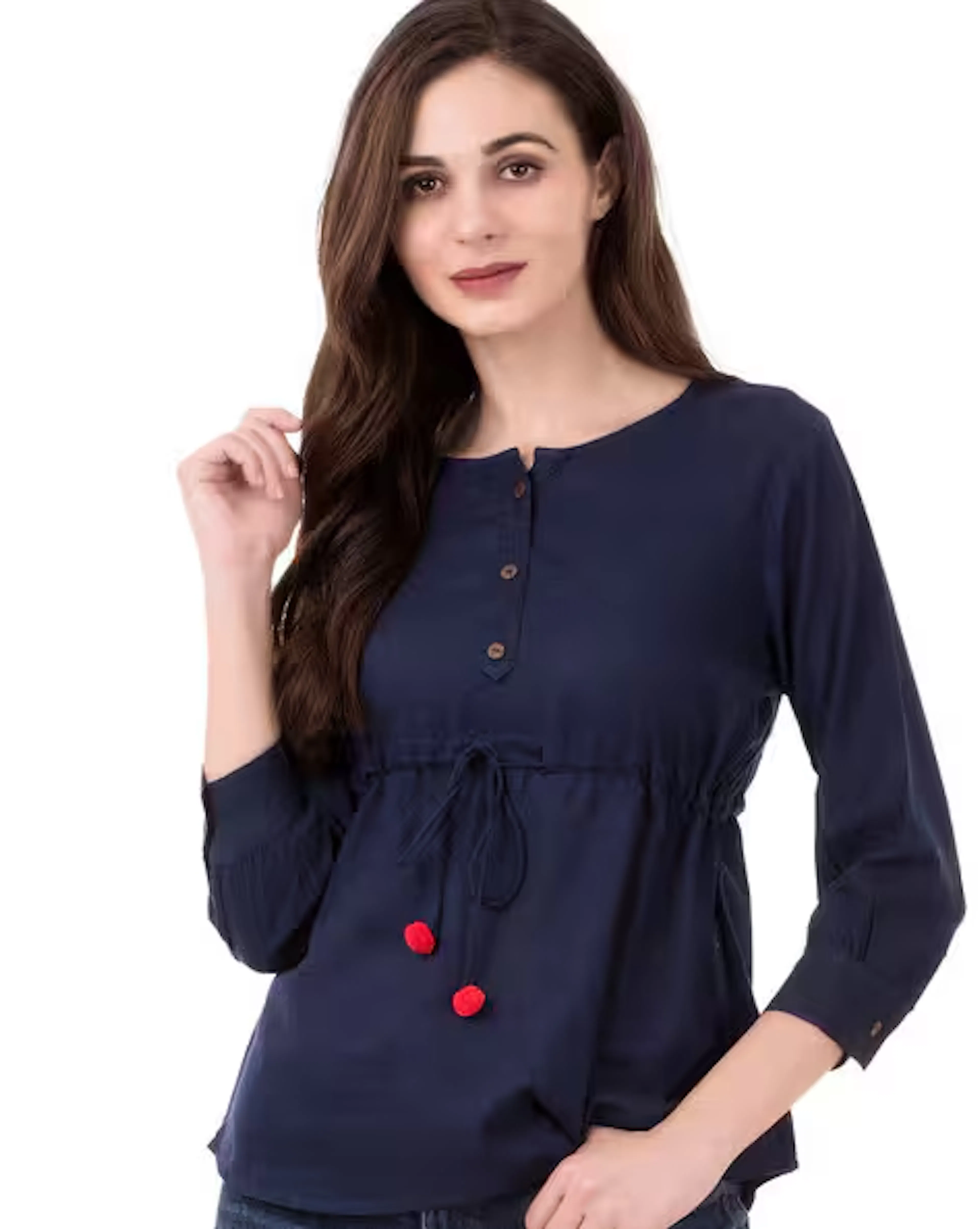 Slim Fit Top with Tie-Up