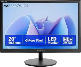 20 Inch LED Monitor from Zebronics EV20 - HD plus 1600x900 Display with HDMI and VGA Inputs, 16:9 Aspect Ratio, 16.7M Colors, Wall Mountable Desktop Computer Monitor for Home Office and Business - Full Review, Tech Specs, and Pricing