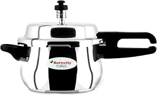 Butterfly Curve 3 Litres Stainless Steel Outer Lid Pressure Cooker | TRIPLY Base | Induction & Gas Stove Compatible | Triple Safety | ISI Certified | 5 Years Manufacturer's Warranty
