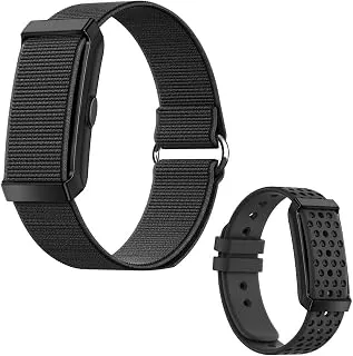 pTron Reflect ACE Smart Fitness Band w/ 45 Days Battery Life, 112 Sports Modes, Heart Rate, SpO2, Stress, Sleep Tracking, HRV, Smart Notifications, 1-Key Measurement, Nylon & Silicon Straps (Blue)