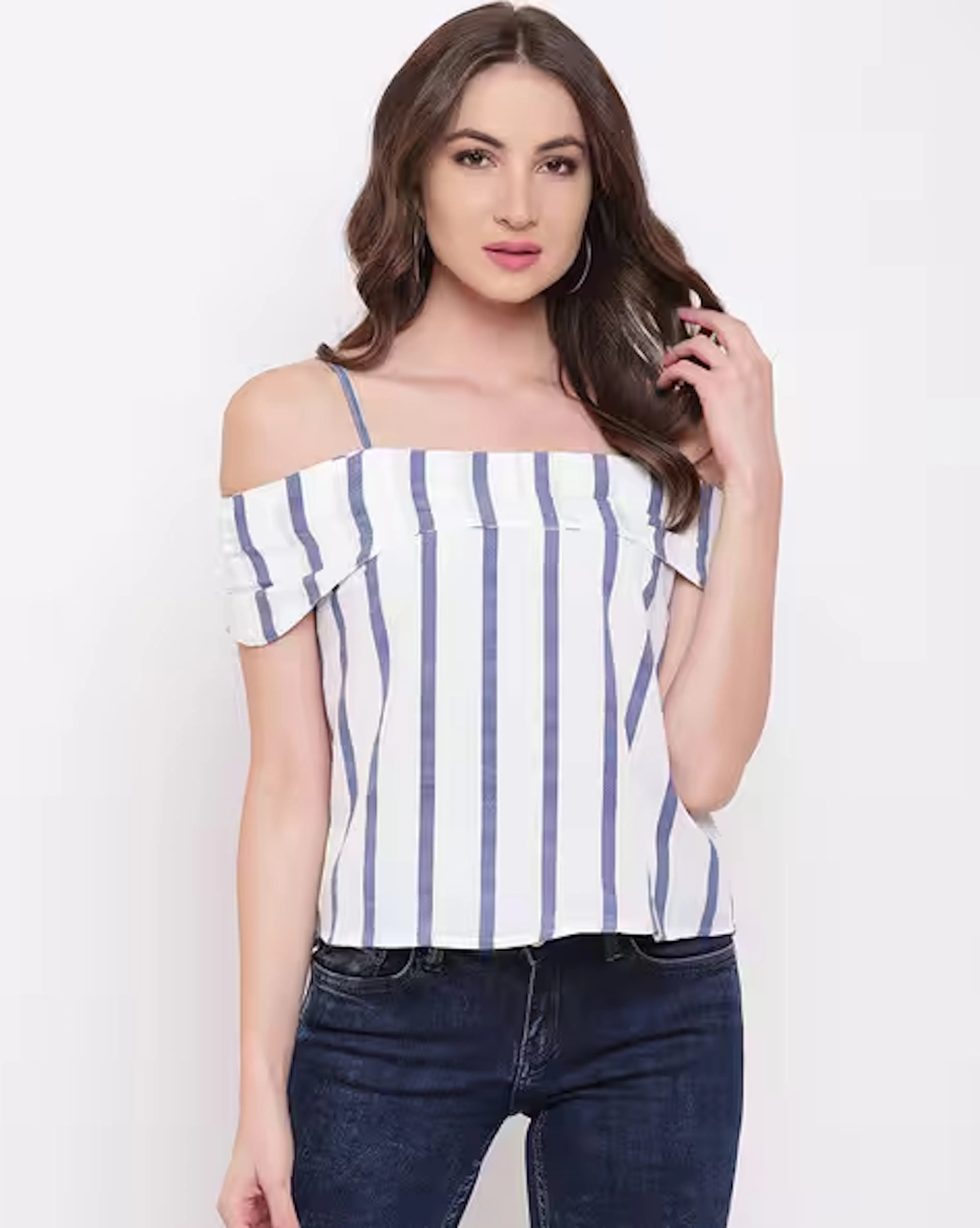 Striped Off-Shoulder Top
